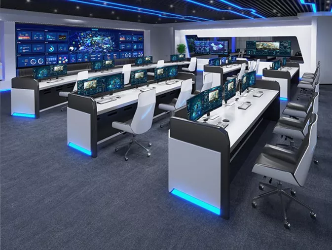 Kontrollraum-Überwachungskonsole