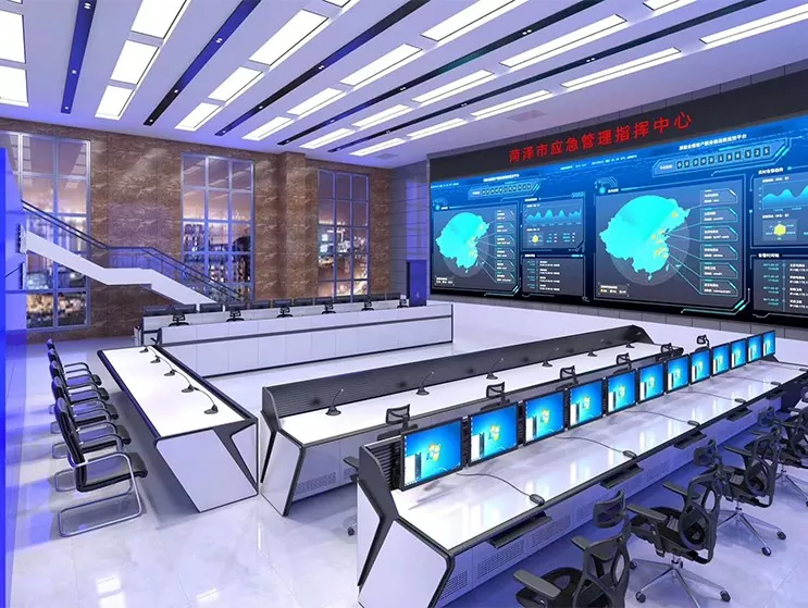 Konsole der Notfall-Kommandozentrale