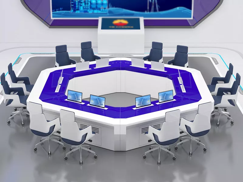 Unregelmäßig geformte Überwachungskonsole